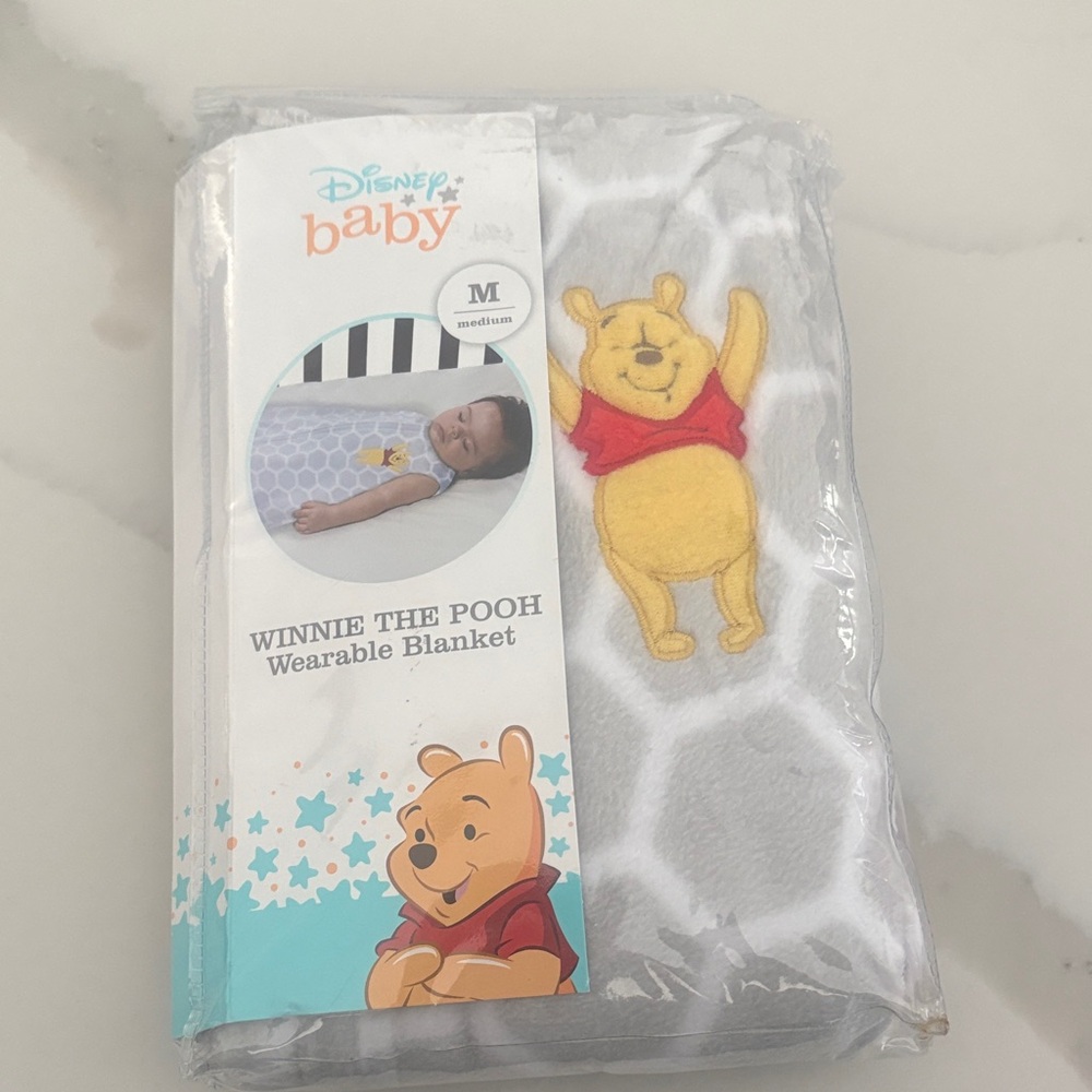 Disney Baby Green Winnie the Pooh Blanket